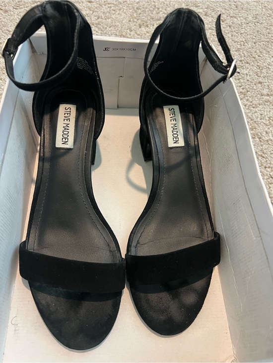 Steve Madden Shoes - Steve Madden Irenee Women's Black Ankle-Strap Sandals